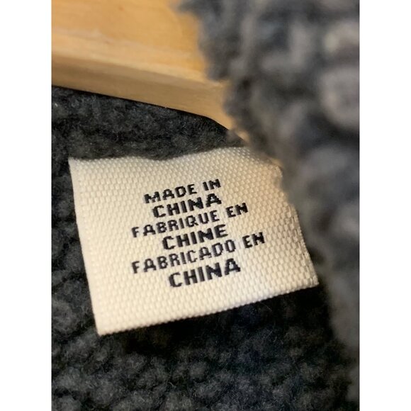 Levi Mens Black Denim Sherpa-Lined Trucker Jacket M RII10590 EUC Snap - Picture 13 of 14